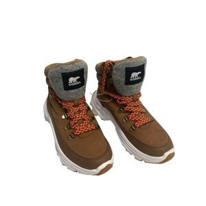 NEW SOREL Kinetic Breakthru Conquest Sneaker Boots Tan 7.5 Corp core Trail Cabin